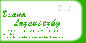 diana lazavitzky business card